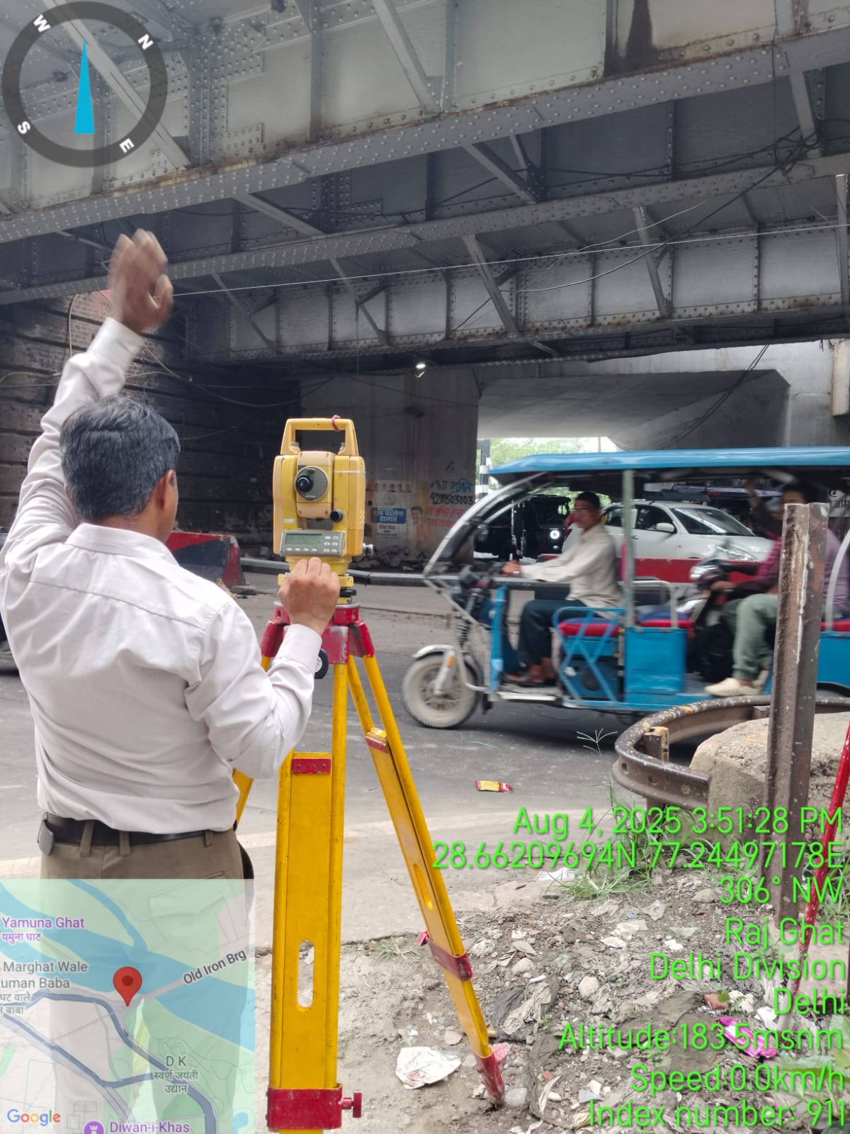 Topographic survey in Delhi